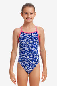 All Girls: GIRL'S BEACHED BRO SINGLE STRAP ONE PIECE