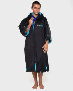 Dryrobe Advance Unisex Short Sleeve - Black/Blue