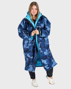Dryrobe Advance Unisex Long Sleeve - Blue Camo/Blue