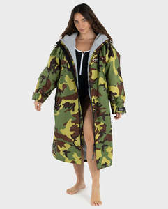 Dryrobe Advance Unisex Long Sleeve - Camo/Grey
