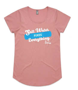 WOMENS T-SHIRT SALT WATER FIXES EVERYTHING