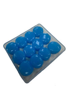 Silicone Ear Buds GLYDE- Coloured Blue