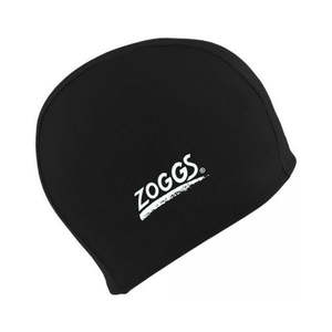 Zoggs: ZOGGS DELUXE STRETCH SWIM CAP - BLACK