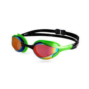 Stealth MK11 Rainbow Mirror Goggle - Vorgee Green Frame