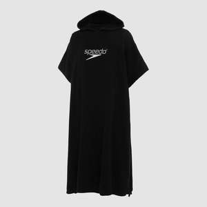 Youth Hooded Towel Speedo - Black White