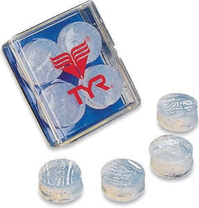 TYR SOFT SILICONE EARPLUGS CLEAR