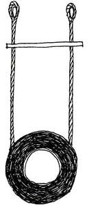 Frontpage: Hoop Tyre Swing with Trapeze