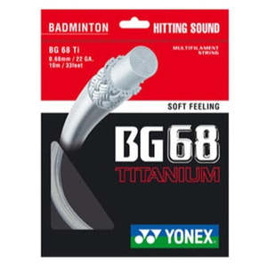 Strings: Yonex BG68 Ti Badminton String