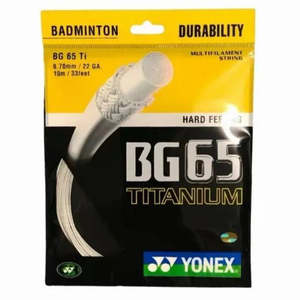 Strings: Yonex BG65 Ti Badminton String