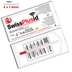 8mm Mini Datachip, Premium Implanter Packs - SwissPlus ID (New Zealand)