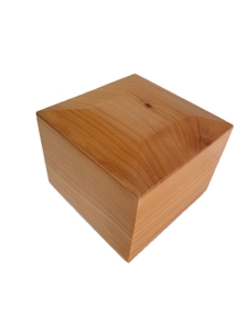 Wood Cremation Urn Half Size - Swiss Wood Technician