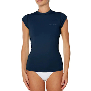 Ladies Eclipse Cap Sleeve Rash Vest - O&e - Switch Stance Surf & Skate