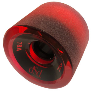 Longboard Wheels Trans Red set - Double Down - SWITCH STANCE SURF & SKATE