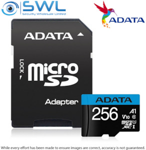 Products: ADATA Premier microSDXC 256GB, Class 10, Card with Adapter SWL