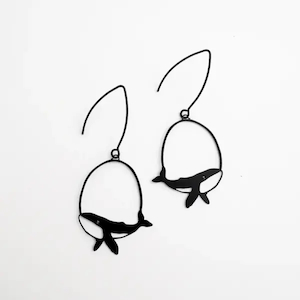 Earrings - mini whale - 2 colours - Swoon