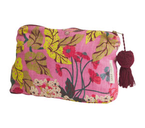Products: Sage & Clare - Cotton Cosmetic Bag - Large - Swoon