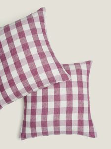 Carlotta+Gee - Lavender Check Pillowcase Set - 2 sizes - Swoon