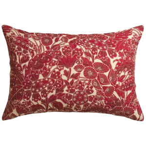 Sage & Clare - Lucia Crimson Linen Pillowcase Set - Standard - Swoon