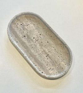 Taper Tray - Silver Travertine - Swoon