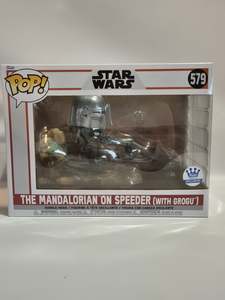 Star Wars: Star Wars - The Mandalorian on Speeder [With Grogu] (579)