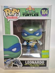 Pop Retro Toys: Mighty Morphin Power Rangers X Teenage Mutant Ninja Turtles - Leonardo (104)