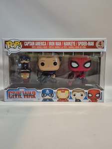 Captain America Civil War - Captain America/Iron Man/Hawkeye/Spider-Man (4 Pack)