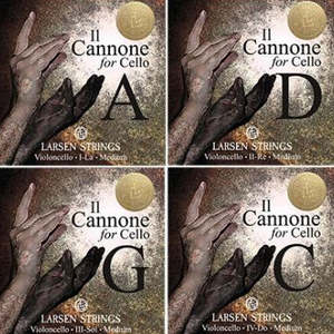 Cello Strings: Cello Larsen Il Cannone Cello Strings Set - Warm and Broad