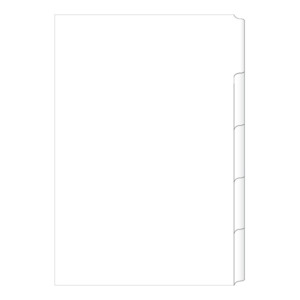 A4 5 Tab Unprinted Dividers