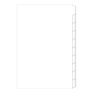 A4 10 Tab Unprinted Dividers