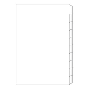Products: A4 10 Tab Unprinted Dividers