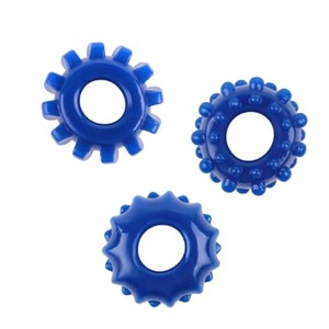 Gear Up Cock Rings - Blue - Tabu Adult Boutique