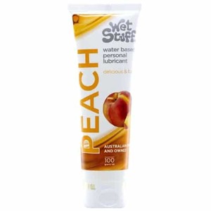Products: Peach Lubricant 100g - Wet Stuff - Tabu Adult Boutique