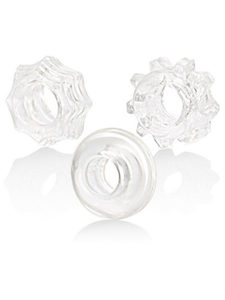 Products: Reversible Cock Rings Set of 3 - Clear - Tabu Adult Boutique