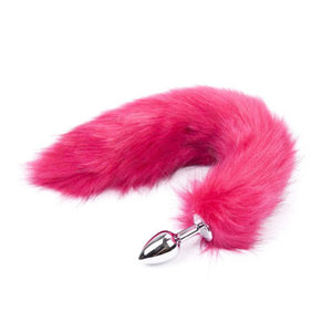 Products: Long Pink Tail Butt Plug - Rated R - Tabu Adult Boutique