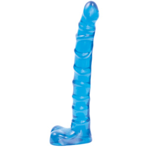 Products: Slimline Anal Dong 9" - Blue - Tabu Adult Boutique