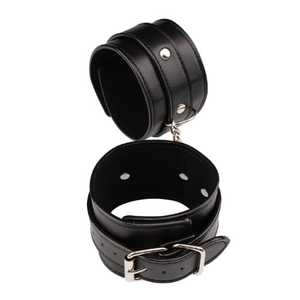 Products: Classic Black Ankle Cuffs - Tabu Adult Boutique