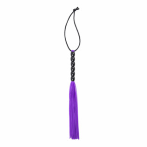 Products: Mini Silicone Flogger - Violet Rated R - Tabu Adult Boutique