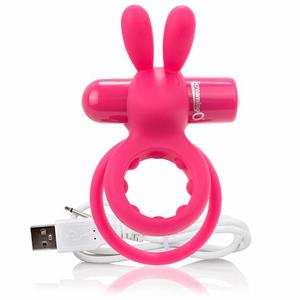 Products: Ohare Charged Vibrating Silicone Cock Ring - Pink - Tabu Adult Boutique