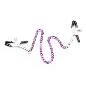 Products: Purple Chain Nipple Clamps - Tabu Adult Boutique