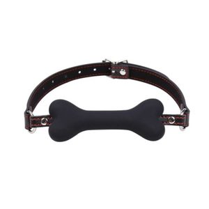 Products: Black Bone Mouth Gag - Tabu Adult Boutique