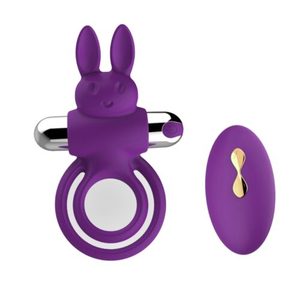 Products: Bunny Purple Cock Ring - Remote Control - Tabu Adult Boutique