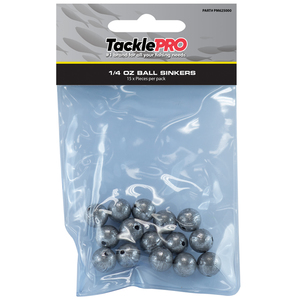 Products: TacklePro Ball Sinker 1/4oz – 15pc – TacklePRO NZ