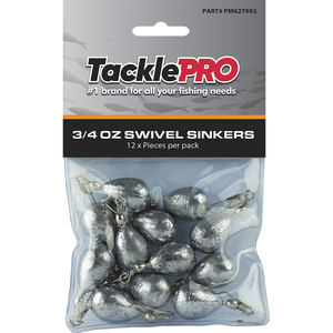 Products: TacklePro Swivel Sinker 3/4oz – 12pc – TacklePRO NZ
