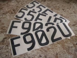 CutSignz: Boat Rego Numbers