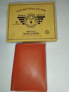 Greenwood Leather Mens Wallet Tan/Orange