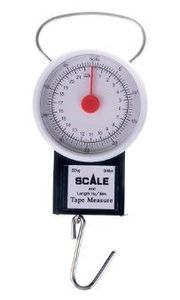 Accessories Tackle Tactics: Dial Face Scale 50Lbs/1m Tape Measure