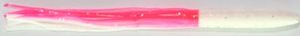 Needlefish Skirt with Lumo head - Pink/White (Pkt of 5) 10cm