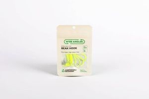 Wise Angler: Wise Angler - Beak Hook 4/0 - Extra Long Point Fluorescent Green