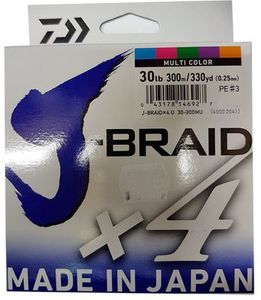 Products: Daiwa X4 J Braid - 300M Multi Colour