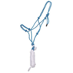 Knotted Rope Halter with Lead tackshop.co.nz